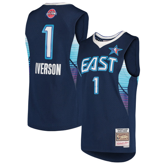 Allen Iverson Eastern Conference Mitchell & Ness Hardwood Classics 2009 NBA All-Star Game Swingman Jersey - Navy